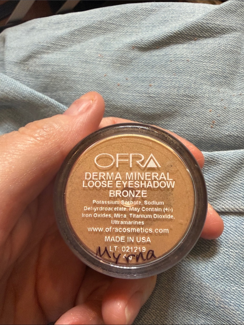 OFRA Bronze Derma Mineral Loose Eyeshadow - Warm Bronze Shimmer